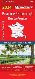 Wegenkaart - landkaart 722 Frankrijk recto-verso 2024 | Michelin