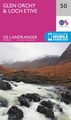 Wandelkaart - Topografische kaart 050 Landranger Glen Orchy & Loch Etive | Ordnance Survey
