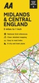 Wegenkaart - landkaart 5 Road Map Britain Midlands & Central England | AA
