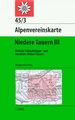 Wandelkaart 45/3 Alpenvereinskarte Niedere Tauern III | Alpenverein
