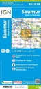 Topografische kaart - Wandelkaart 1623SB Saumur | IGN - Institut Géographique National