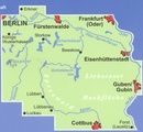 Fietskaart ADFC Regionalkarte Spreewald, Berliner Seengebiet | BVA BikeMedia