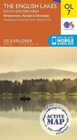 Wandelkaart OL07 OS Explorer Map | Active The English Lakes South-Eastern Area | Ordnance Survey