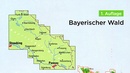 Fietskaart ADFC Regionalkarte Bayerische Wald | BVA BikeMedia