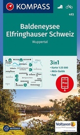 Wandelkaart 493 Baldeneysee - Elfringhauser Schweiz | Kompass