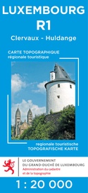 Wandelkaart - Topografische kaart R1 Luxemburg Clervaux - Huldange - Weiswampach | Topografische dienst Luxemburg
