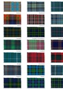 Historische Kaart Tartans Map of Scotland | Collins
