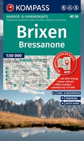 Wandelkaart 56 Brixen - Bressanone | Kompass