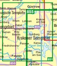 Wandelkaart 851 Güstrow-Krakower Seengebiet | Kompass