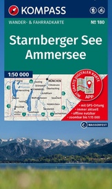 Wandelkaart 180 Starnberger See - Ammersee | Kompass