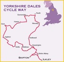 Fietskaart Yorkshire Dales Cycleway | Harvey Maps