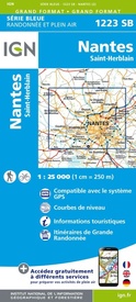 Topografische kaart - Wandelkaart 1223SB Nantes - St Herblain | IGN - Institut Géographique National