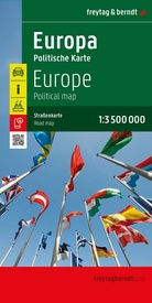 Wegenkaart - landkaart Europa politiek | Freytag & Berndt