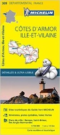 Wegenkaart - landkaart 309 Cotes d'Armor - Ille et Vilaine (Bretagne, Normandie) | Michelin