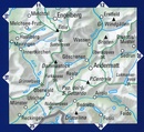 Wandelkaart 19 Gotthard - Grimsel-Susten-Oberalp | Kümmerly & Frey