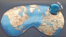   Slaapmasker met Wereldkaart - diep blauw | Kikkerland