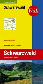 Wegenkaart - landkaart 14 Regionalkarte-de Schwarzwald - Zwarte Woud | Falk