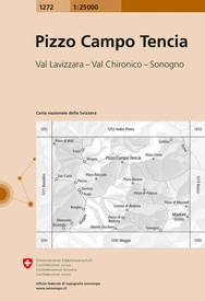 Wandelkaart - Topografische kaart 1272 Pizzo Campo Tencia  | Swisstopo
