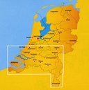 Wegenkaart - landkaart Nederland Noord - Midden - Zuid set | ANWB Media