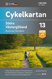Fietskaart 13 Cykelkartan Södra Västergötland | Norstedts
