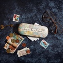 Brillenkoker Vintage Map Collage Glasses Case | Sass & Belle