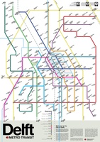 Delft Metro Transit Map - Metrokaart