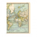 Notitieboekje met vintage wereldkaart Set van 2  | Cavallini & Co
