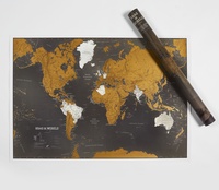 Scratch Wereldkaart Zwart NEDERLANDS