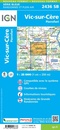 Wandelkaart - Topografische kaart 2436SB Pierrefort, Barrage de Sarrans, Vic-sur-Cère | IGN - Institut Géographique National