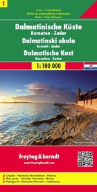 Wegenkaart - landkaart 01 Dalmatische Kust  Zadar - Kornaten | Freytag & Berndt