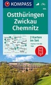 Wandelkaart 804 Ostthüringen - Zwickau - Chemnitz | Kompass