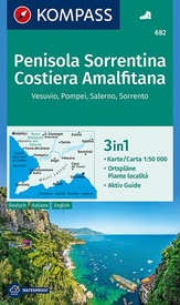Wandelkaart 682 Penisola Sorrentina - Costiera Amalfitana | Kompass