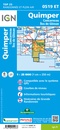 Wandelkaart - Topografische kaart 0519ET Quimper, Concarneau, Fouesnant, Beg-Meil, iles de Glénan | IGN - Institut Géographique National