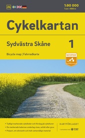 Fietskaart 01 Cykelkartan Sydvästra Skåne - zuidwest Skane | Norstedts