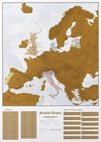 Europa Kraskaart 84 x 60 cm