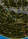 Sterrenkaart - Planisfeer Planisphere (Latitude 51. 5 North) | Philip's Maps