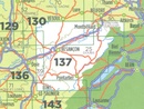 Fietskaart - Wegenkaart - landkaart 137 Besançon - Montbéliard | IGN - Institut Géographique National