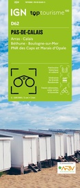 Fietskaart - Wegenkaart - landkaart D62 Top D100 Pas-de-Calais | IGN - Institut Géographique National