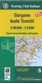 Wandelkaart 5 Carta-guida Gargano - Isole Tremiti | Touring Club Italiano