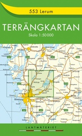 Wandelkaart - Topografische kaart 553 Terrängkartan Lerum | Lantmäteriet