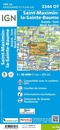 Wandelkaart - Topografische kaart 3344OT Saint-Maximin-la-Sainte-Baume | IGN - Institut Géographique National