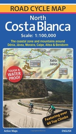 Fietskaart Costa Blanca North | Active Maps Limited
