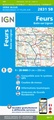 Wandelkaart - Topografische kaart 2831SB Feurs – Boën-sur-Lignon | IGN - Institut Géographique National