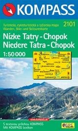 Wandelkaart 2101 Nízke Tatry-Chopok-Niedere Tatra / Lage Tatra | Kompass