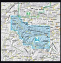 Toerskikaart S04 Valle Stura Ski touring map | Fraternali