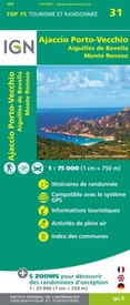 Fietskaart - Wandelkaart 31 Ajaccio - Porto Vecchio - Corsica | IGN - Institut Géographique National