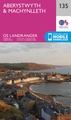 Wandelkaart - Topografische kaart 135 Landranger Aberystwyth & Machynlleth | Ordnance Survey