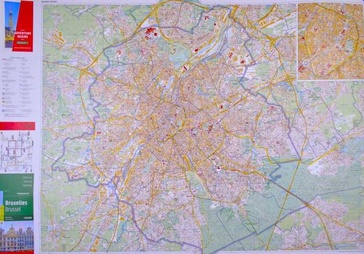 Wandkaart Brussel | 138 x 96 cm | Freytag & Berndt