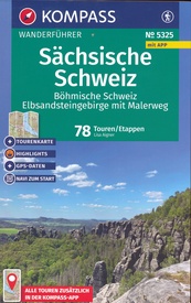 Wandelgids 5325 Kompass Wanderführer Sächsische Schweiz - Böhmische Schweiz -  Elbsandsteingebirge mit Malerweg | Kompass