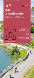 Fietskaart La Viarhona du Leman à la Mediterannée à vélo à vélo | IGN - Institut Géographique National